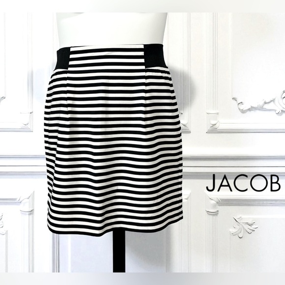 Jacob Dresses & Skirts - NEW, Jacob, Black and White Striped Skirt, Size 10
